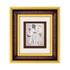 Shree Nathji Frame - 999 Pure silver , 7 x 8 Inch