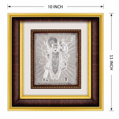 Shree Nathji Frame - 999 Pure silver , 10 x 11 Inch