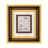 Swami Narayan Frame - 999 Pure silver , 7 x 8 Inch
