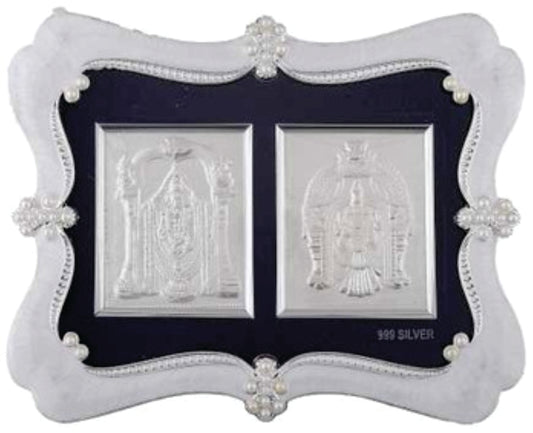 Tirupati Balaji Frame - 999 Pure silver , 7 x 9 Inch