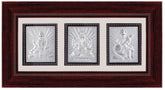 Tri Murti (L.G.S.) Frame - 999 Pure silver , 8 x 14 Inch