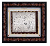 Tri Murti (L.G.S.) Frame - 999 Pure silver , 10 x 11 Inch