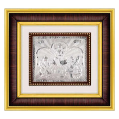 Tri Murti (L.G.S.) Frame - 999 Pure silver , 10 x 11 Inch