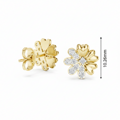 Heart Petal Diamond Flower