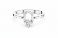Open Oval Natural Diamond