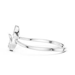 Celestial Geometric Open Circle Ring