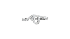 Fluid Curvature Openwork Heart