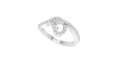 Fluid Curvature Openwork Heart