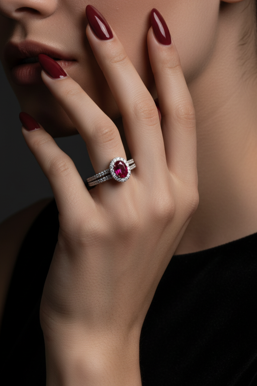 Oval Ruby Ring