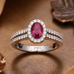 Oval Ruby Ring