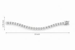 Prong-Set Diamond Line Tennis Bracelet