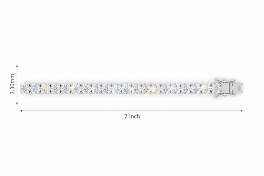 Eternity Round Diamond Tennis Bracelet