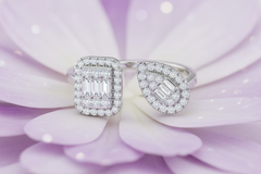 The Modern Duet: Baguette and Round Diamond Ring