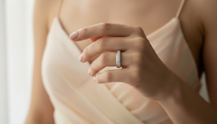 Modern Channel Set Diamond Ring