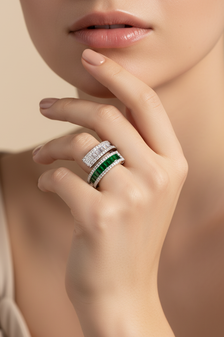 Dual-Band Emerald and Diamond
