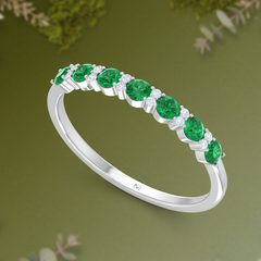 Emerald  With Dimaond Nineteen Stone