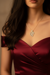 Elegant Heart & Leaf