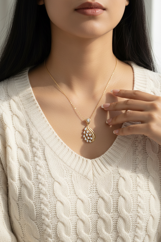 Minimalist Teardrop Motif