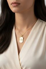 Diamond Cross Dog Tag