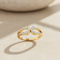 The Infinity Twist Diamond Ring
