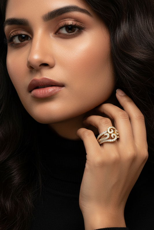 Intricate Scroll-Detail Fashion