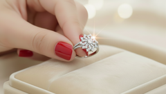 Elegant Gold Floral Diamond Ring