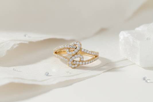 The Infinity Knot Diamond Ring