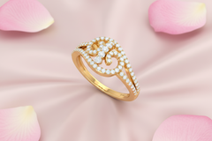 Sparkling Filigree Diamond Ring