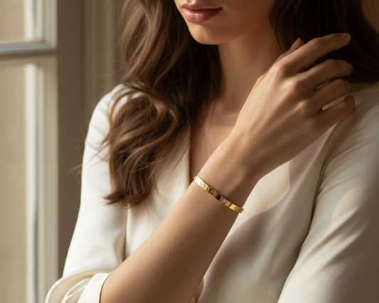 Sleek & Shiny Kada with Screw Design for Women