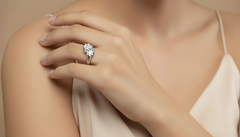 Twin Floral Cluster Ring