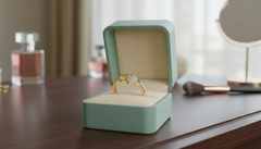 Intertwined Hearts Diamond Ring