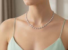 Dainty Gold Bezel Diamond Choker