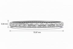 Criss-Cross Diamond Bangle