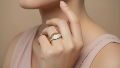 Celestial Weave Lab Diamond Ring