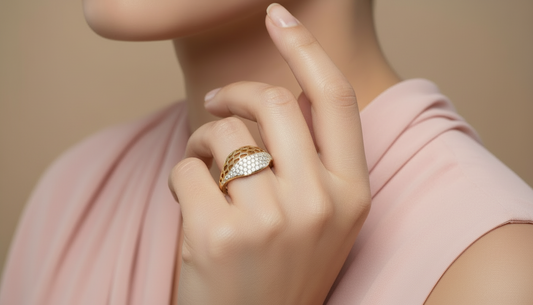 Celestial Weave Diamond Ring