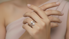 Intertwined Flora Silver Ring