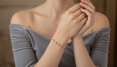 Beaded Gold & Diamond Bangle