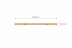 Beaded Gold & Diamond Bangle