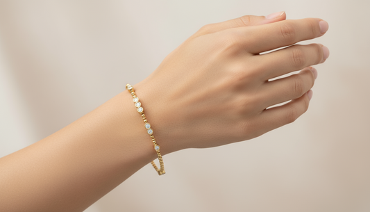 Pansak Bezel Diamond Bangle