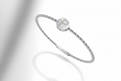 Celestial Initial Beaded Bangle