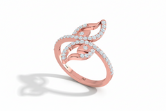 Leaf Promise Diamond Ring