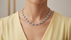 Hip Hop Diamond Puff Link Chain