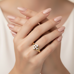 Delicate Star-Set Diamond