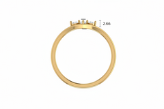 Delicate Star-Set Diamond