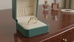 Ribbon Bow Diamond Ring