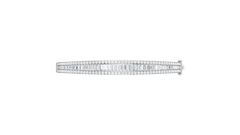 Triple Row Tapered Baguette