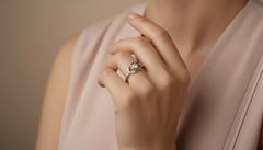 Intertwined Oval Silver Ring