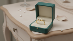 Blooming Love Diamond Ring with Butterfly Design