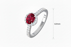Ruby With Diamonds Appox One CTTW