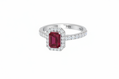 Emerald Cut Ruby